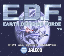 E.D.F. : Earth Defense Force Title Screen
